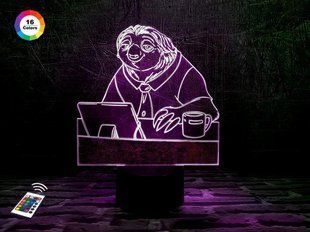 3D светильник ночник с пультом "Блиц" 3DTOYSLAMP 04-010 фото