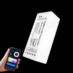 RGB контролер PROLUM Wi-Fi + ZigBee TUYA (15A, HomeLink, 5&ndash;24V, IP20, керування зі смартфона) 404007 фото