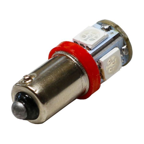 Автолампа диодная NAPO BA9S-5050-5smd, комплект 10 шт, T4W, BA9S, цвет свечения красный N14118R10 фото