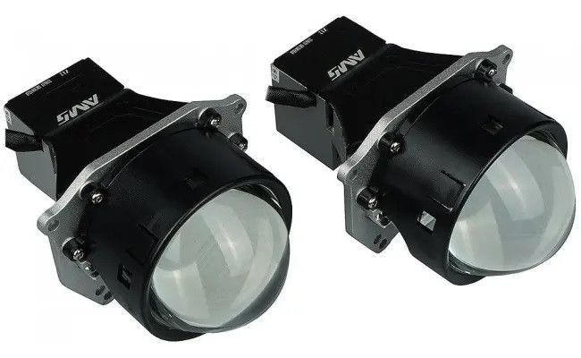 Світлодіодна LED лінза для фар AMS ULTIMATE U9 LASER 3.0" F 5500K 69W комплект 2 шт 34037 фото
