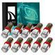 Автолампа диодная NAPO BA9S-5050-5smd, комплект 10 шт, T4W, BA9S, цвет свечения красный N14118R10 фото 1