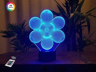 3D светильник ночник с пультом "Начало" 3DTOYSLAMP 07-004 фото