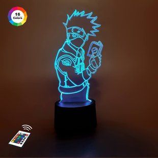 3D светильник ночник с пультом "Какаши 2" 3DTOYSLAMP 784ЛЛ фото