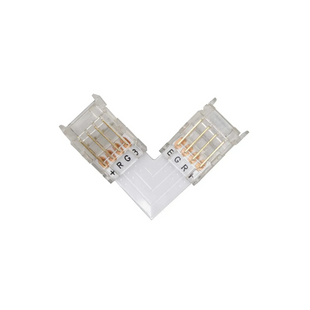 Коннектор PROLUM&trade; для LED ленты SMD SLIM, 10 мм, 4PIN, RGB, угловой L 501144 фото