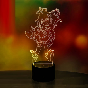 3D светильник ночник с пультом GENSHIN IMPACT "Паймон" 3DTOYSLAMP *4354АПР фото