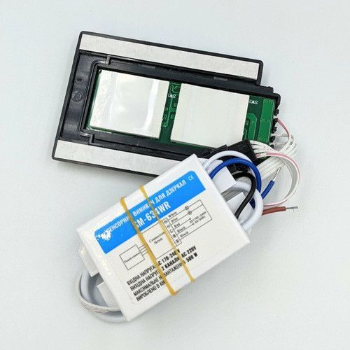 Сенсорный выключатель OEM SM-634WR (2 клавиши, ON/OFF, Defogger, DC 220V, 500W, IP44, для зеркал) Б 21035 фото