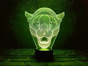 3D світильник нічник з пультом "Пума" 3DTOYSLAMP 02-016 фото