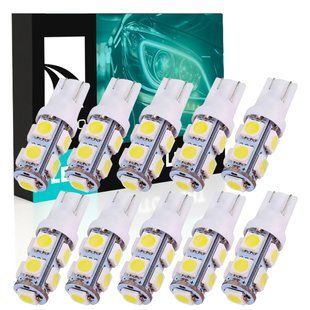 Комплект светодиодных ламп NAPO T10-5050-9smd W5W T10 цвет свечения белый 10 шт N10200W10 фото