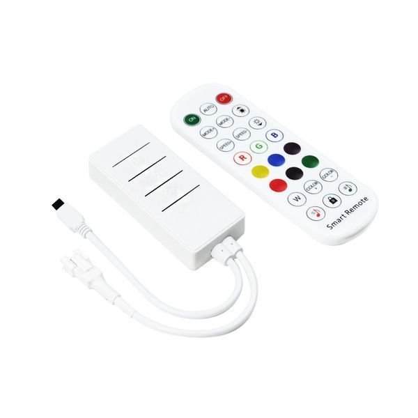 SPI контроллер PROLUM RGB (Bluetooth+RF, 24 кнопки, 3PIN, 8A, 5&ndash;24V, IP20, управление со смартфона) 404011 фото