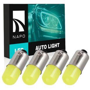 Комплект светодиодных ламп NAPO LED BA9S-3D T4W Ba9s цвет свечения белый 4 шт N14950W04 фото