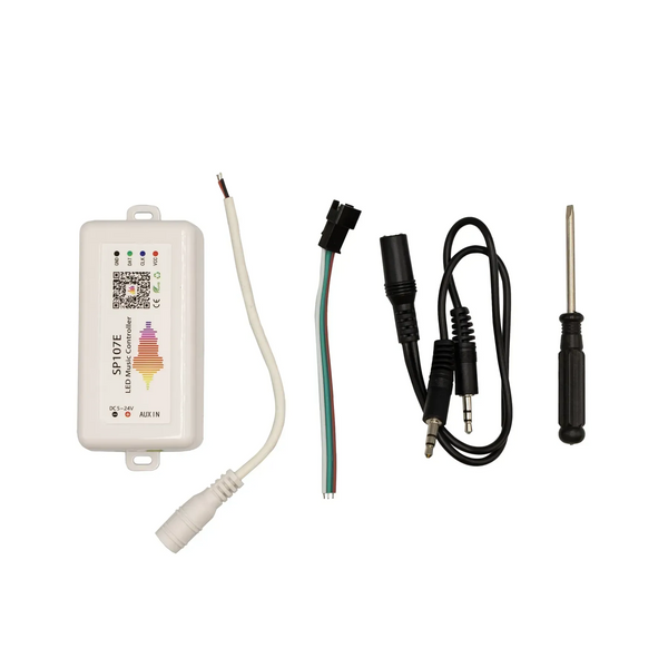 SPI контроллер PROLUM RGB SP107e (Bluetooth, 4PIN, до 2048px, 5&ndash;24V, IP20, управление со смартфона) 402048 фото