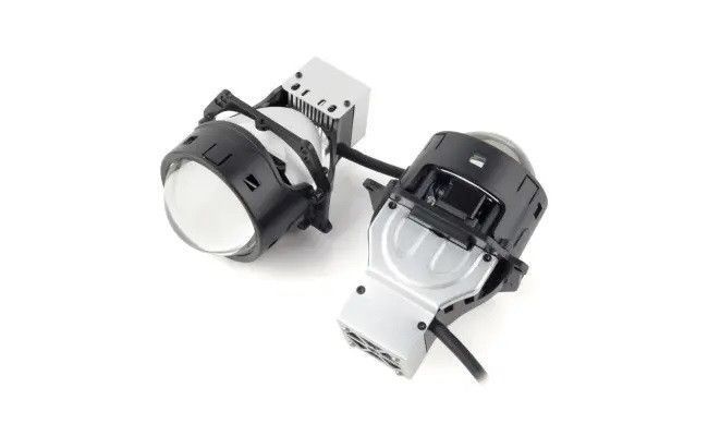 Світлодіодна LED лінза для фар AMS ULTIMATE S2 3.0 F 5500K 60W комплект 2 шт 29120 фото