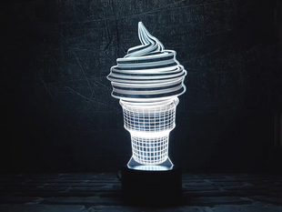 3D світильник нічник з пультом "Морозиво" 3DTOYSLAMP 03-037 фото