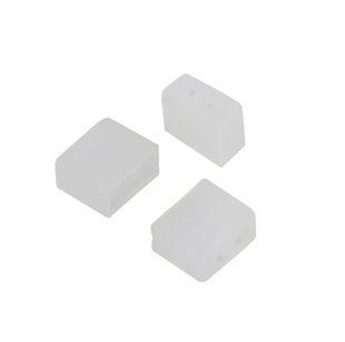 Заглушка PROLUM для силиконового профиля 10x10 &ndash; без отверстия &ndash; аксессуар для LED неона 501114 фото