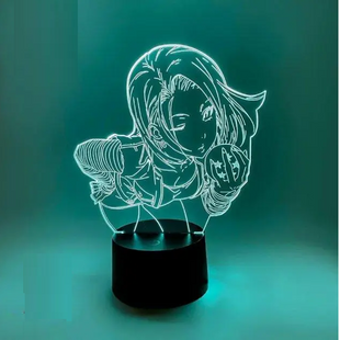 3D світильник нічник з пультом "Андроїд 18" 3DTOYSLAMP 87745ммс фото