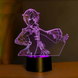 3D светильник ночник с пультом GENSHIN IMPACT "Син Цю" 3DTOYSLAMP 88747ММ фото 1