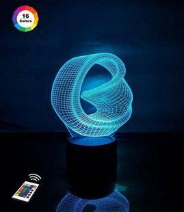 3D светильник ночник с пультом "Бесконечность" 3DTOYSLAMP 07-025 фото