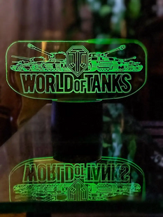 3D светильник ночник с пультом "World Of Tanks" 3DTOYSLAMP 3DTL-0003 фото