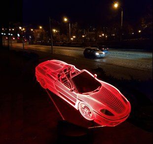 3D світильник нічник з пультом "Автомобіль 3" 3DTOYSLAMP 08-007 фото