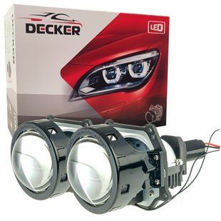 Світлодіодна лінза модуль для фар Decker LED BL 3.0" RP-1 42W 5500K комплект 2 шт 102-715 фото