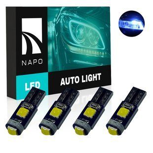 Комплект светодиодных ламп NAPO LED T5-3030-3smd T5 W1,2W 4 шт цвет свечения синий лед N01019I04 фото
