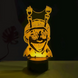 3D світильник нічник&nbsp;з пультом "Соуджі"&nbsp;3DTOYSLAMP 4554ОР123 фото 1
