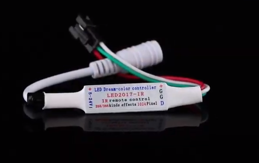 Контролер SPI OEM Dream Color SPI-RF-21, DC 5-24V, IR, до 1024 пікселів Б 12216 фото