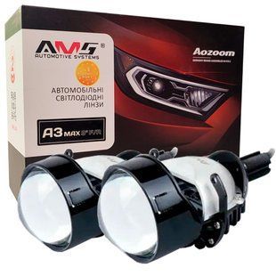 Світлодіодна LED лінза для фар AMS ORIGINAL A1 2.5 F/R 39W 5500K комплект 2 шт 30285 фото