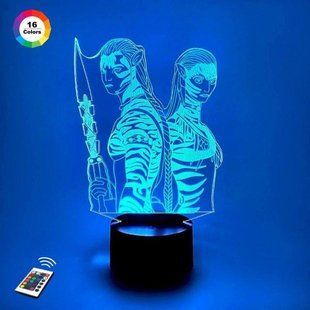 3D світильник нічник з пультом "Аватар" 3DTOYSLAMP 7845СС фото