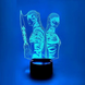 3D світильник нічник з пультом "Аватар" 3DTOYSLAMP 7845СС фото 1