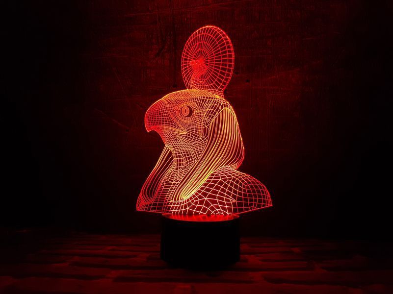 3D світильник нічник з пультом "Ра" 3DTOYSLAMP 03-049 фото