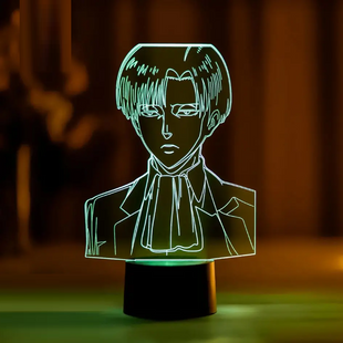 3D світильник нічник з пультом "Леві Акерман 3" 3DTOYSLAMP 78457ВМТ фото