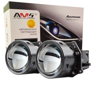 Світлодіодна LED лінза для фар AMS ULTIMATE U3 3.0" F 5500K 68W комплект 2 шт 30282 фото