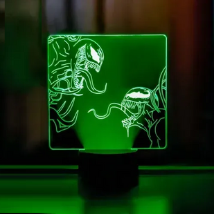 3D світильник нічник з пультом "Веном 2" 3DTOYSLAMP 545СММ фото