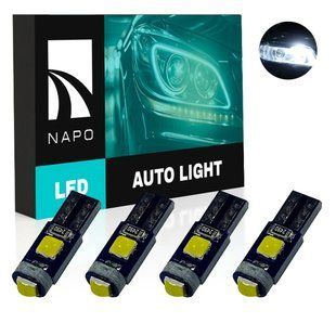 Комплект світлодіодних ламп NAPO LED T5-3030-3smd T5 W1,2W 4 шт колір світіння білий N01019W04 фото