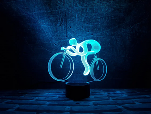 3D світильник нічник з пультом "Велосипед 2" 3DTOYSLAMP 09-004 фото