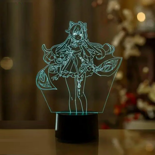 3D світильник нічник з пультом GENSHIN IMPACT "Ке Цин" 3DTOYSLAMP *5847 фото