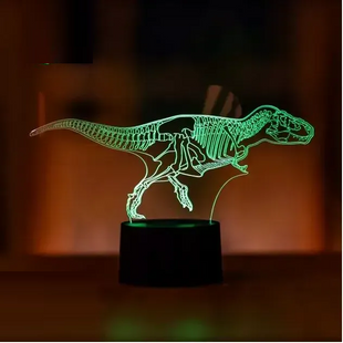 3D светильник ночник с пультом "Тираннозавр 3" 3DTOYSLAMP 85775АПЕ фото