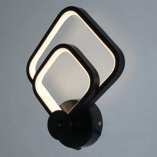 Світлодіодне акрилове чорне бра, диммируемое 2800-7000К,18W*2 D4282-1 фото