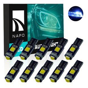 Комплект светодиодных ламп NAPO LED T5-3030-3smd T5 W1,2W 10 шт цвет свечения синий лед N01019I10 фото
