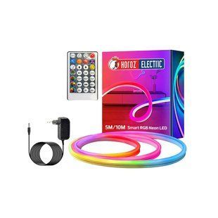 Комплект! Neon Светодиодная лента DC12V IP65 RGB. Horoz Electric DIGITAL (5 метров + адаптер + пульт) 081-030-0001-010 фото