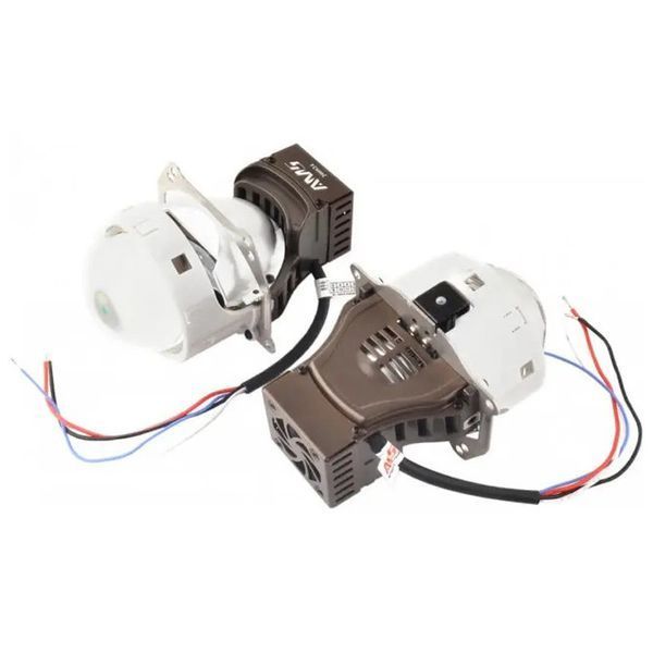 Світлодіодна LED лінза для фар AMS ORIGINAL A7 3" F 55W 5500K комплект 2 шт 29114 фото