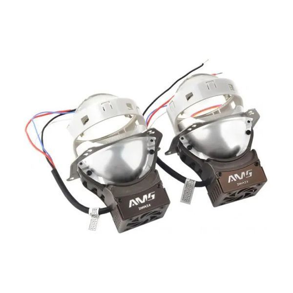 Світлодіодна LED лінза для фар AMS ORIGINAL A7 3" F 55W 5500K комплект 2 шт 29114 фото