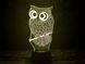 3D світильник нічник з пультом "Сова" 3DTOYSLAMP 02-001 фото 2