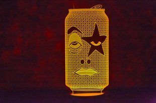 3D светильник ночник с пультом "Рок Бир" 3DTOYSLAMP 03-019 фото