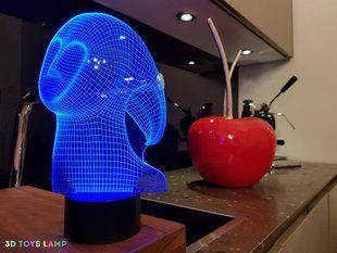 3D світильник нічник з пультом "Спірит" 3DTOYSLAMP 03-020 фото
