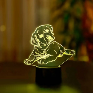3D світильник нічник з пультом "Лабрадор 2" 3DTOYSLAMP *5656ак фото