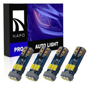 Комплект светодиодных ламп NAPO PRO T5-3014-9smd T5 W1,2W 4 шт цвет свечения белый NP15700W04 фото