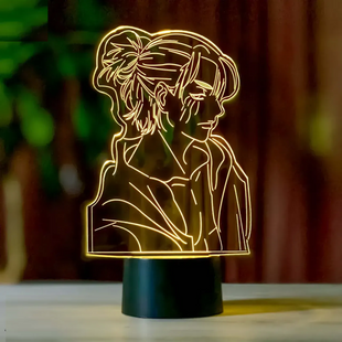 3D світильник нічник&nbsp;з пультом "Ерен Єгер 4" 3DTOYSLAMP 4354658798 фото