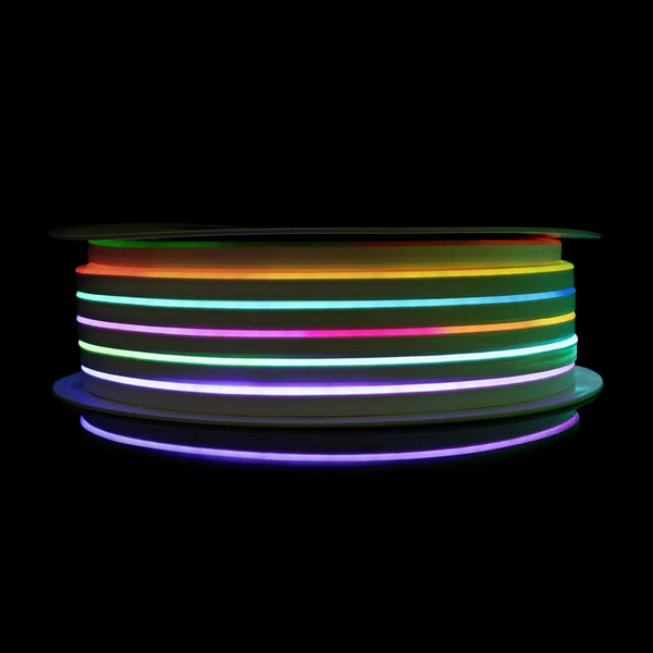 Світлодіодна стрічка NEON 12В 6x12 IP68 RGB FULL COLOR, PROLUM Series "FX" 120074 фото